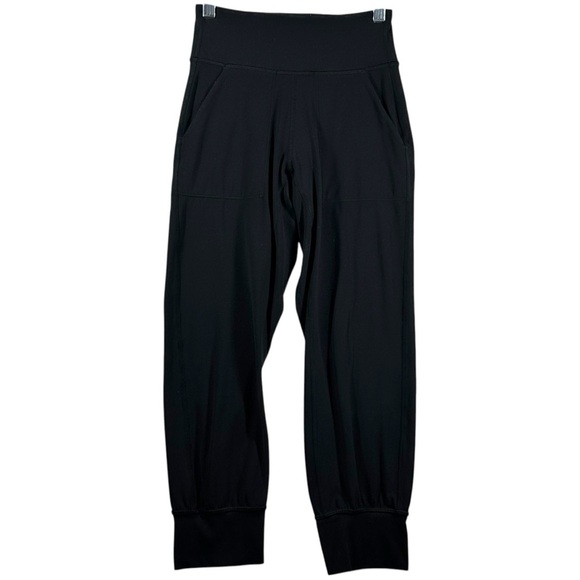 Lululemon Align Jogger Crop Pants Women's 2 Black Nulu Buttery Soft Workout - Picture 2 of 9